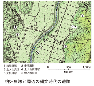 天白川付近の地図