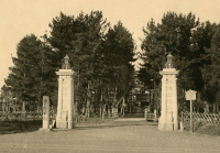 門柱の横に中村公園と刻された石碑が写る写真