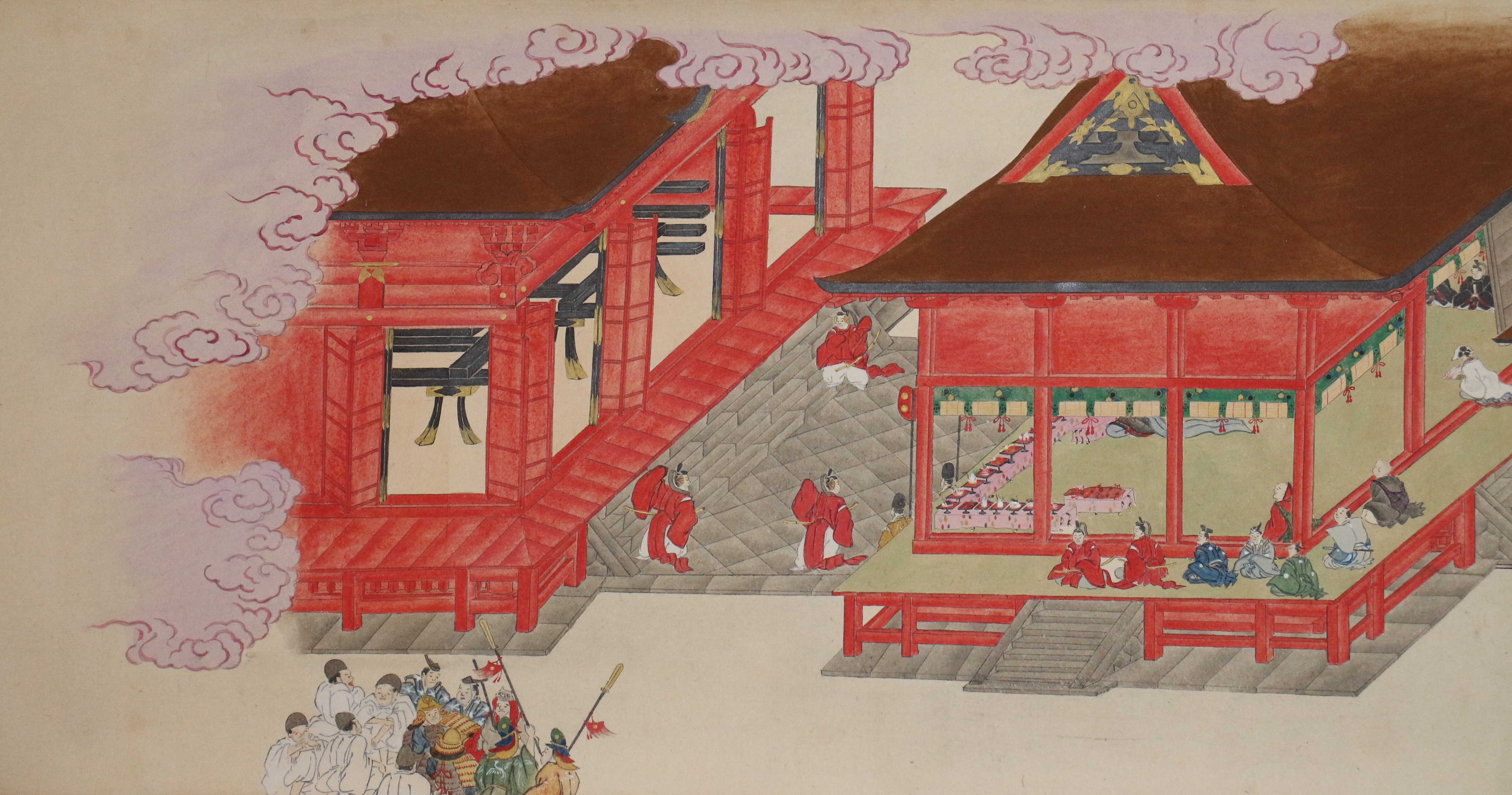 日光東照宮祭礼図巻の部分図