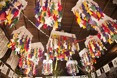 東栄町布川の花祭（天井の湯蓋）