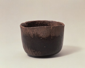 黒楽茶碗　銘「雨雲」