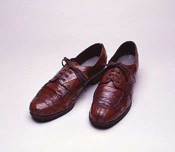ウナギ皮製の靴