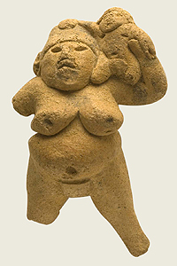 裸の女性を表現した土偶