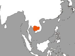 カンボジアの位置