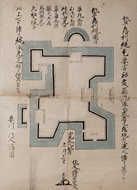 江戸時代の軍学用の城郭図