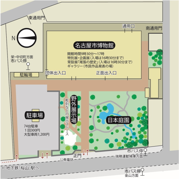 博物館の敷地内のご案内