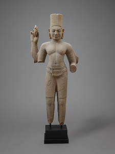 クレーン様式の神像（ヴィシュヌ・9世紀前半）