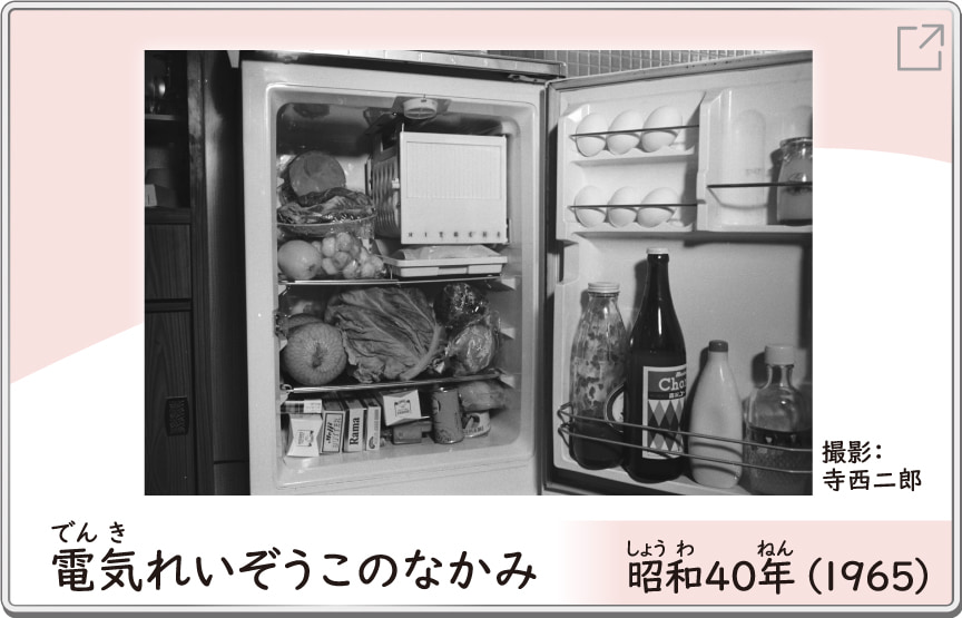 電気れいぞうこのなかみ　昭和40年（1965）
